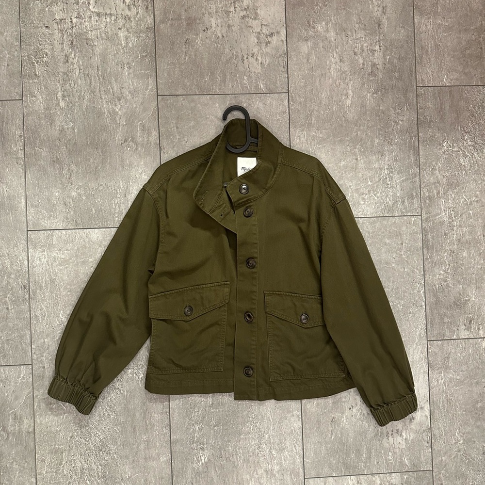 Madewell Bayview Jacket Military Green Size Small NWOT